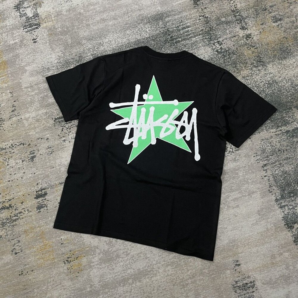 STAR PIG DYED TEE BLACK // XLARGE